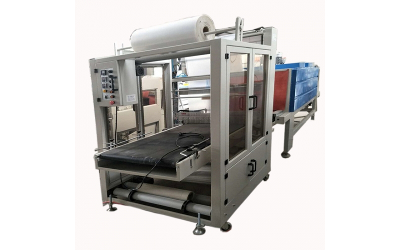 沃興生產廠家全自動袖口式封切機熱收縮包裝機